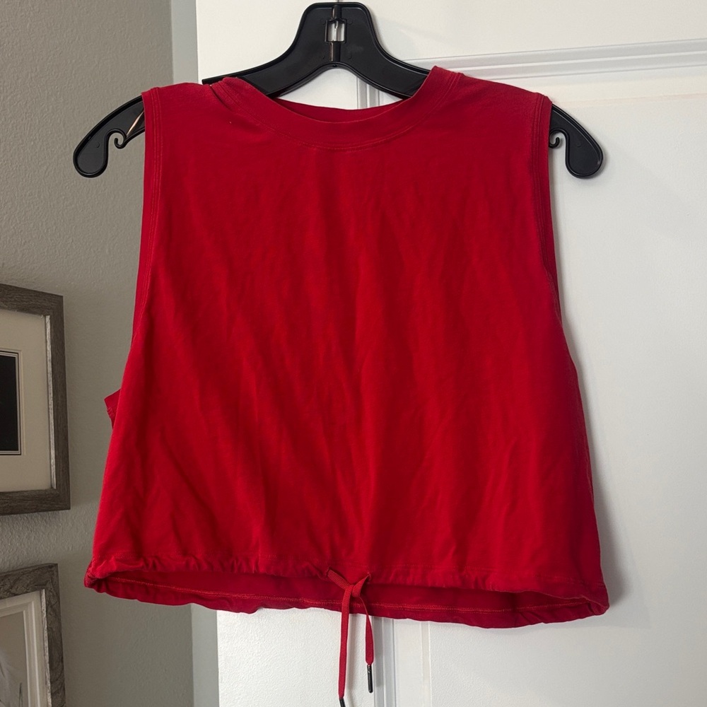 lululemon athletica Red Crop Top